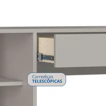 Escrivaninha 1 Gaveta 2 Prateleiras Castro Pixel 4034A