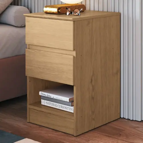 Mesa de Cabeceira 2 Gavetas Castro Aurora 5080A