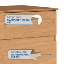 Mesa de Cabeceira 2 Gavetas Castro Aurora 5080A