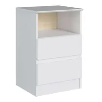 Mesa de Cabeceira 2 Gavetas Castro Aurora 5080A