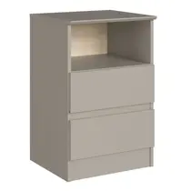 Mesa de Cabeceira 2 Gavetas Castro Aurora 5080A