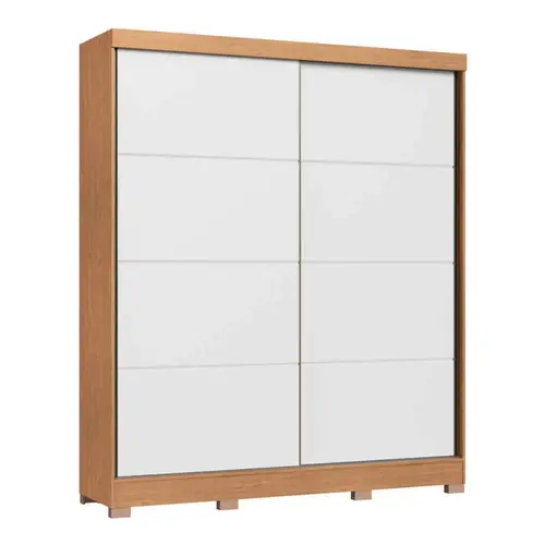 Guarda-Roupa Casal 2 Portas de Correr 4 Gavetas 100% MDF Castro Pontal 0920M