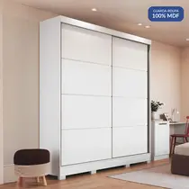 Guarda-Roupa Casal 2 Portas de Correr 4 Gavetas 100% MDF Castro Pontal 0920M