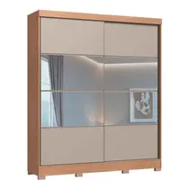 Guarda-Roupa Casal com Espelho 2 Portas de Correr 4 Gavetas 100% MDF Castro Pontal 0920M
