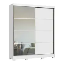 Guarda-Roupa Casal com Espelho 2 Portas de Correr 4 Gavetas 100% MDF Castro Pontal 0920M