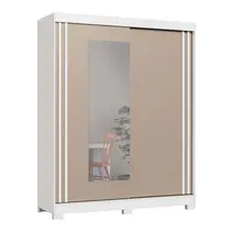 Guarda-Roupa Casal com Espelho 2 Portas de Correr 2 Gavetas Castro Rudá 0634A Flex