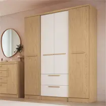 Guarda-Roupa Casal 4 Portas 2 Gavetas Castro Aspen 3262A