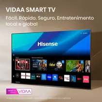 Smart TV 4K 58” Hisense LED UHD 58A6NV Dolby Vision com Comando de Voz HDR 3 HDMI 2 USB
