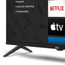 Smart TV 32” AOC DLED HD 32S5045/78G Roku TV com Comando de Voz HDR 3 HDMI 1 USB