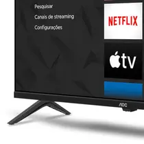 Smart TV 43” AOC DLED Full HD 43S5045/78G Roku TV com Comando de Voz HDR 3 HDMI 1 USB