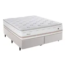 Cama Box Queen Herval Irland Idea158x198x72cm Molas Maxspring - Bege