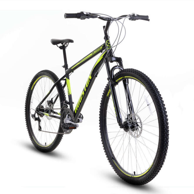Bicicleta Houston Netuno Disc M Aro 29 Susp. Dianteira 21 Marchas - Preto/verde