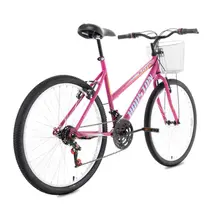 Bicicleta Aro 26 Houston Maori Freio V-brake 21 Marchas - Pink