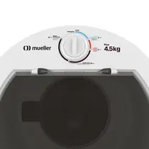 Lavadora de Roupas Mueller Plus 4,5Kg com 4 Programas de Lavagem Branco