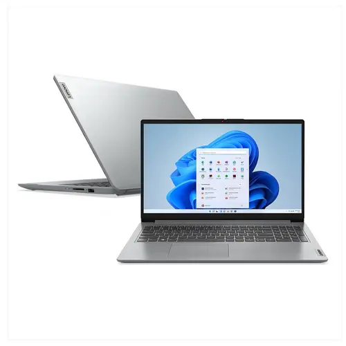 Notebook Lenovo 83QJ0001BO Intel Core i3-1315U 8GB RAM 256GB SSD Intel UHD Graphics 15,6" Full HD Antirreflexo Windows 11 - Cinza