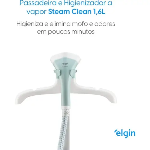 Passadeira a Vapor Elgin STM10 Branco/Verde Água