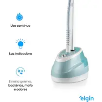 Passadeira a Vapor Elgin STM10 Branco/Verde Água