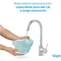 Passadeira a Vapor Elgin STM10 Branco/Verde Água