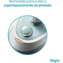 Passadeira a Vapor Elgin STM10 Branco/Verde Água