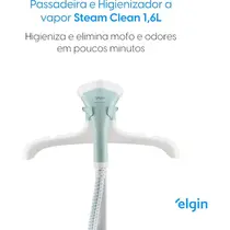Passadeira a Vapor Elgin STM10 Branco/Verde Água