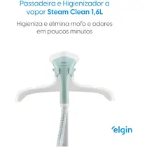 Passadeira a Vapor Elgin STM10 Branco/Verde Água