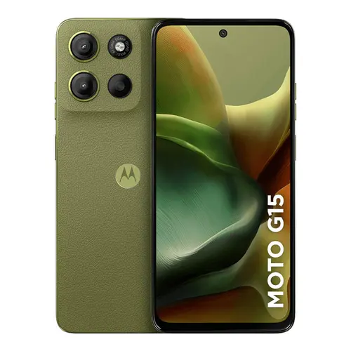 Smartphone Motorola Moto G15 4G 256GB 4GB RAM+8GB Ram Boost Câmera Dupla + Frontal 8MP Tela 6.7” - Verde