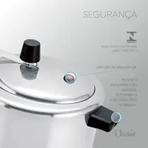 Panela de Pressão Panelux 4,5 Litros Aluminio