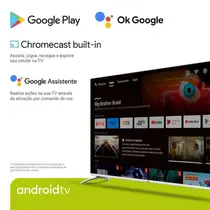 Smart TV 4K 58" Philco DLED PTV58G7PAGCSBL com Comando de Voz e Wi-Fi HDR 4 HDMI 2 USB