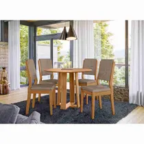 Conjunto Mesa de Jantar Isabela e 4 Cadeiras Carol New Ceval - Ype/Lux