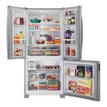 Geladeira Brastemp BRO85MK 559 Litros French Door Frost Free Safe Power Inox