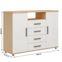Cômoda 4 Gavetas 2 Portas Genialflex Berlim