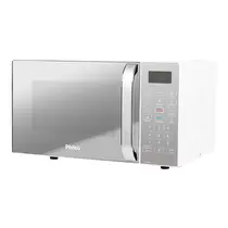 Micro-ondas Espelhado Philco PMO23E 20 Litro Branco Limpa Fácil
