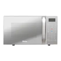 Micro-ondas Espelhado Philco PMO23E 20 Litro Branco Limpa Fácil