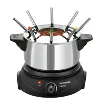 Panela Elétrica para Fondue Mondial Le Gourmet II FD-02 1200W com 8 Garfos Alumínio