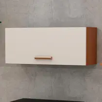 Armário Aéreo 70cm 1 Porta Basculante 100% MDF Genialflex Essência