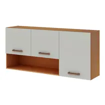 Armário Aéreo 120cm 3 Portas 100% MDF Genialflex Essência