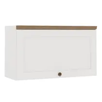 Armário Aéreo 80cm 1 Porta Basculante 100% MDF Genialflex Iluminata