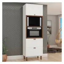 Torre Quente 2 Portas 1 Gaveta 100% MDF Genialflex Iluminata