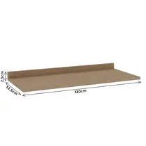 Tampo para Balcão 120cm 100% MDF Genialflex Iluminata
