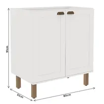 Balcão para Cooktop 2 Portas 100% MDF Genialflex Iluminata