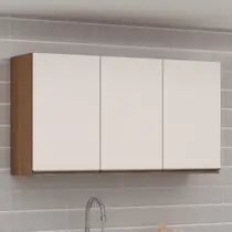 Armário Áereo 120cm 3 Portas Genialflex Conecta