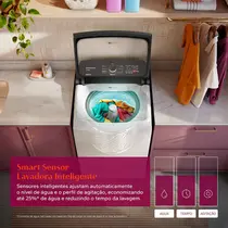 Lavadora de Roupas Brastemp 14kg BWJ14AB com Smart Sensor e Reuso de Água Branco