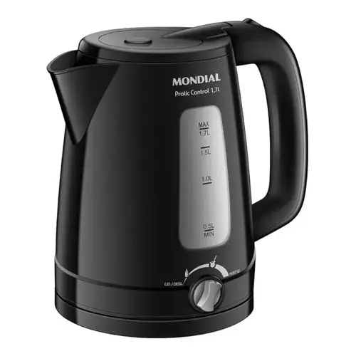 Chaleira Elétrica Mondial Pratic Control 1,7 Litros Preto