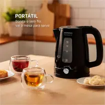 Chaleira Elétrica Mondial Pratic Control 1,7 Litros Preto