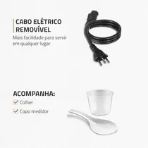 Panela de Pressão Elétrica Digital Mondial 6 Litros 1000W Master Cooker Preto/Inox
