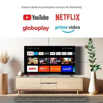 Smart TV 4K 50” Philco DLED UHD P50EAA Android Bluetooth com Comando de Voz HDR 3 HDMI 2 USB