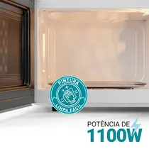 Micro-Ondas Espelhado Philco PMO30E 28 Litros Branco