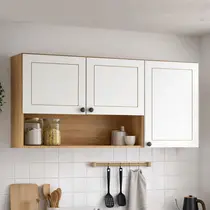 Armário Aéreo 120cm 3 Portas 100% MDF Genialflex Frizz