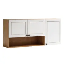 Armário Aéreo 120cm 3 Portas 100% MDF Genialflex Frizz