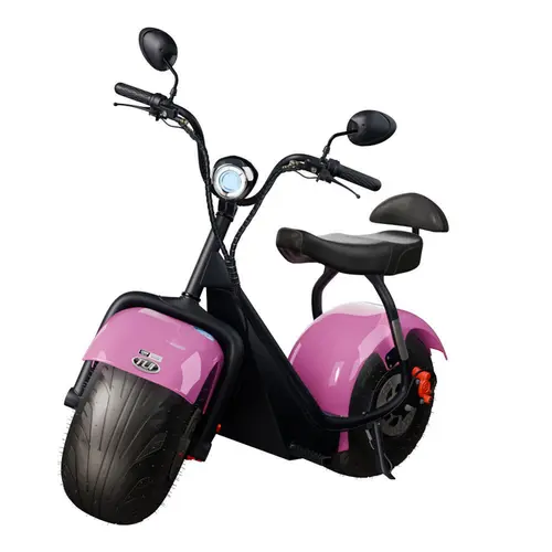 Scooter Elétrica TUI Mais 2 Lugares 1000w Autonomia 60km - Rosa